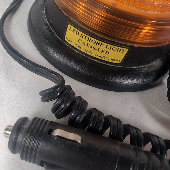 LED Strobe Light CAX45-LED E-330AM Amber Beacon Truck Magnetic Safety Ching Mars - Picture 2 of 12